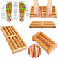 Traditional Wooden Roller Foot Massager Durable Natural Wood Design For Relaxation Stress Relief And Improved Blood Circulation