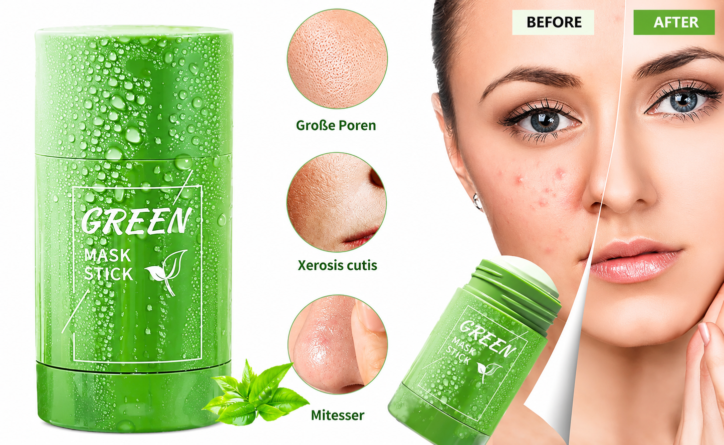 The Magic Green Stick Mask – Green Tea Oil Control Cleansing & Blackhead Mud Mask