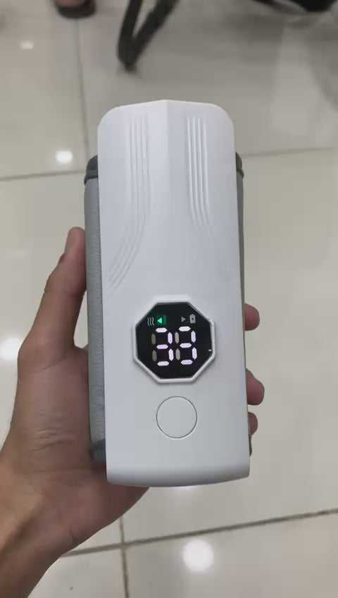 Portable Rechargeable Baby Bottle Warmer | Fast 1-Min Heating, USB Powered, 6 Temperature Levels – Mini & Travel-Friendly Milk Heater for Babies